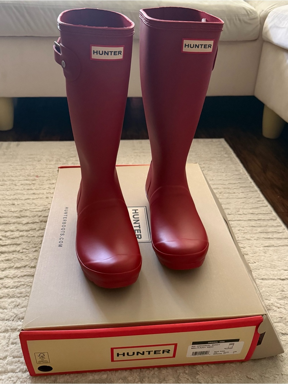 Hunter original Boots in Red